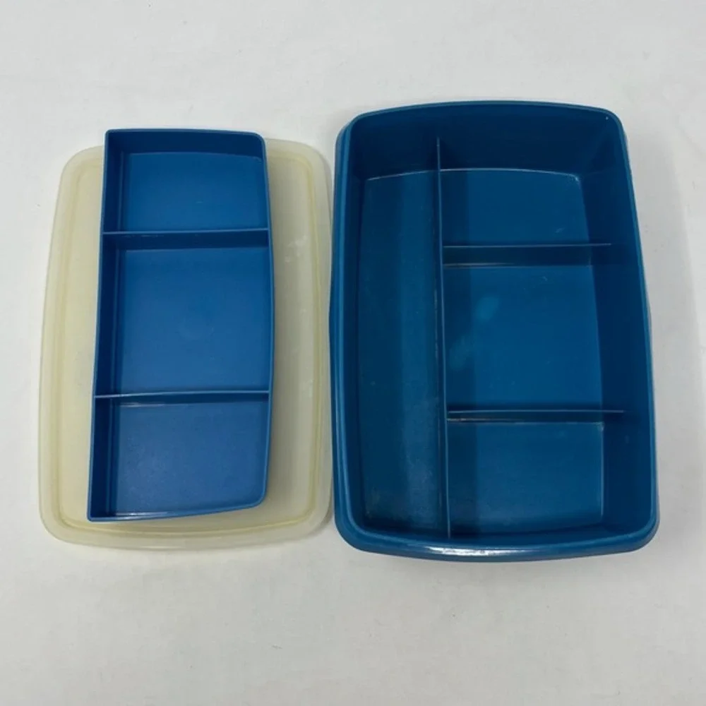 Tupperware Tuppercraft Organizer Stow N Go Container 764-14 3 Piece Made‎ in USA